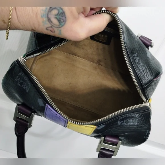 MCM Princess Lion Mini Boston Bag - Picture 10 of 14